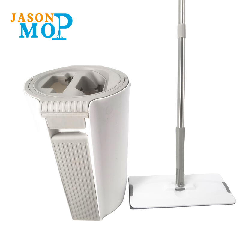 Uchwyt słupkowy ze stalinierdzewnej Wymienny Magiczny My Mop Wody Squeeze Flat Cleaning Mop z wiadrem