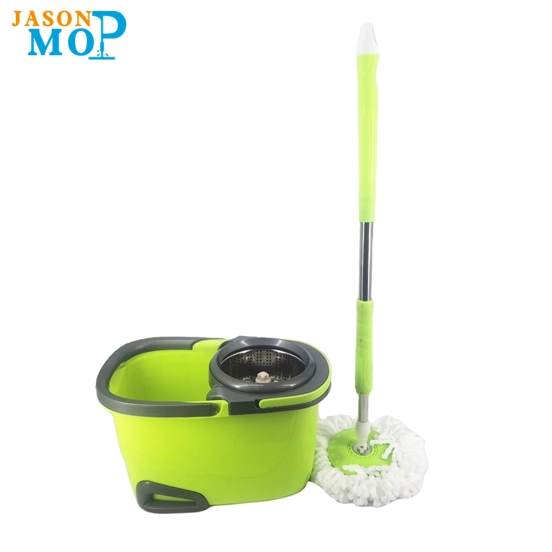 Squeeze Hand Free Spin Mop wiadro z uchwytem rozciągliwym ze stalinierdzewnej Mokro czyszczenie suchej podłogi 360 obrotowych głowic