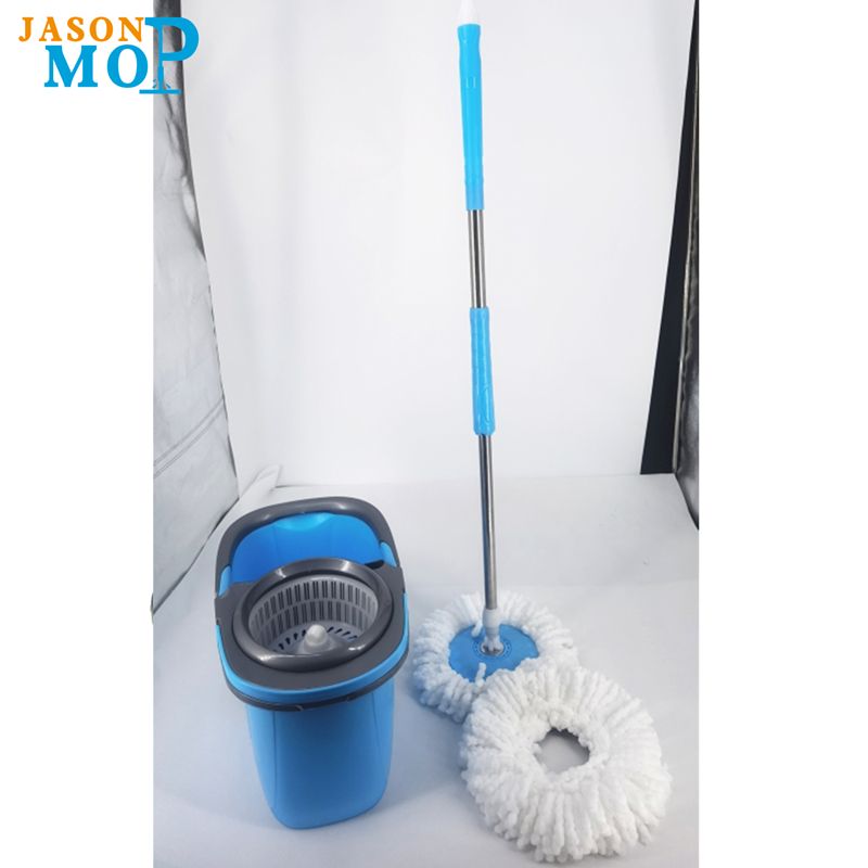 Squeeze Hand Free Spin Mop wiadro z uchwytem rozciągliwym ze stalinierdzewnej Mokro czyszczenie suchej podłogi 360 obrotowych głowic