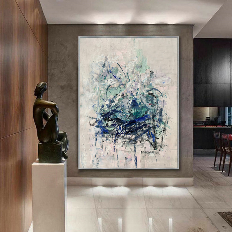 100% Ręcznie Modern Wall Art Abstrakcyjny obraz olejnyna płótnie do wystroju wejściowego