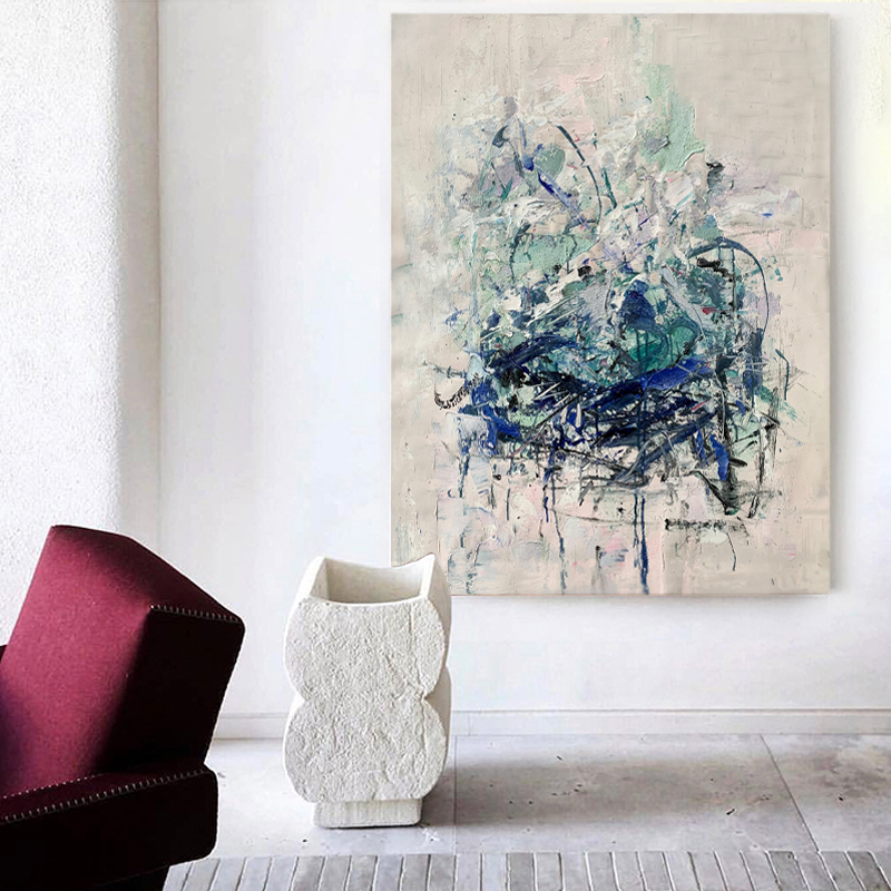 100% Ręcznie Modern Wall Art Abstrakcyjny obraz olejnyna płótnie do wystroju wejściowego