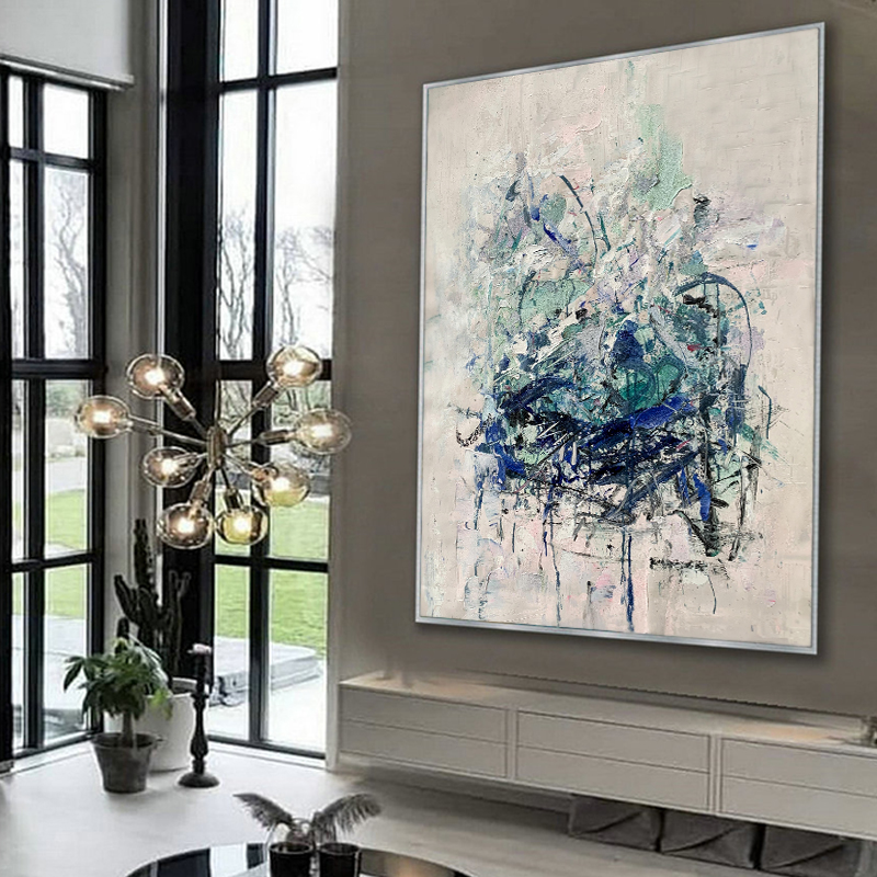 100% Ręcznie Modern Wall Art Abstrakcyjny obraz olejnyna płótnie do wystroju wejściowego