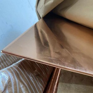 Czerwona płyta miedziana