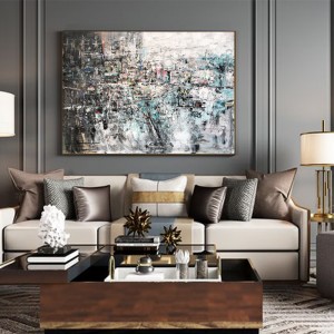 New Arrival 100% Handmade Contemporary Abstract Oil Obraz Office Home Office Decoration Art Praca