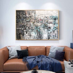 New Arrival 100% Handmade Contemporary Abstract Oil Obraz Office Home Office Decoration Art Praca