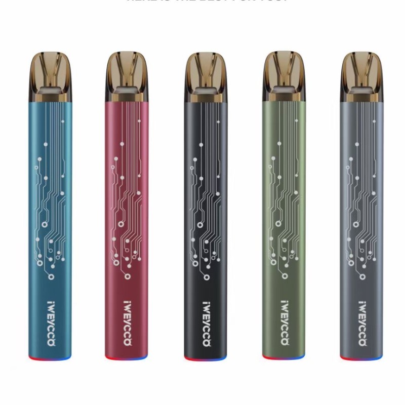 USA Bezpłatny statek 100% Oryginalny Iweeycco Ghost E Papierosów Zestaw Urządzeń Vape Bateria 20mg Cartridge RGB Light