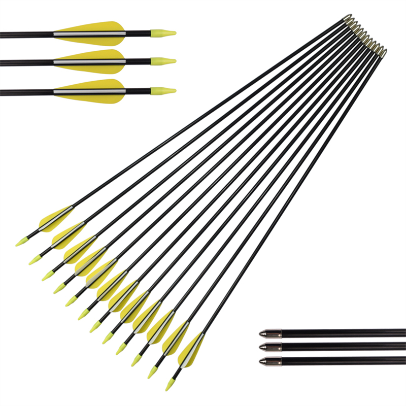 Elong Outdoor 110010 ID5MM 30inch Fiberglass Arrow TPU Vices Archery Praktyka strzelania