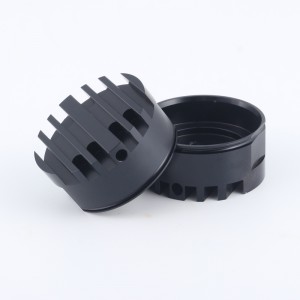 Custom Extrusion CNC obróbka CNC anodowany okrągły aluminiowy radiator Aluminium czarny profil LED