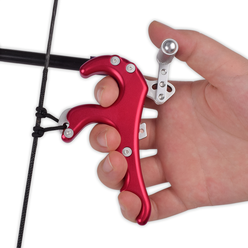 Nika Archery 42ra04-Rd Thumb Aids Aids Aluminium Stopu łucznictwa łuku łuk Polowaniena łuk związek