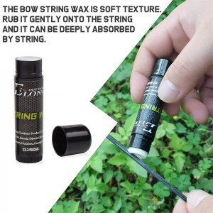 Elong Outdoor 28002 Bow String Wax Strings Ochrona Wodoodporna łucznictwo Łucznictwo Wosk Zmniejsz tarcie i zapobiegaj strzępom