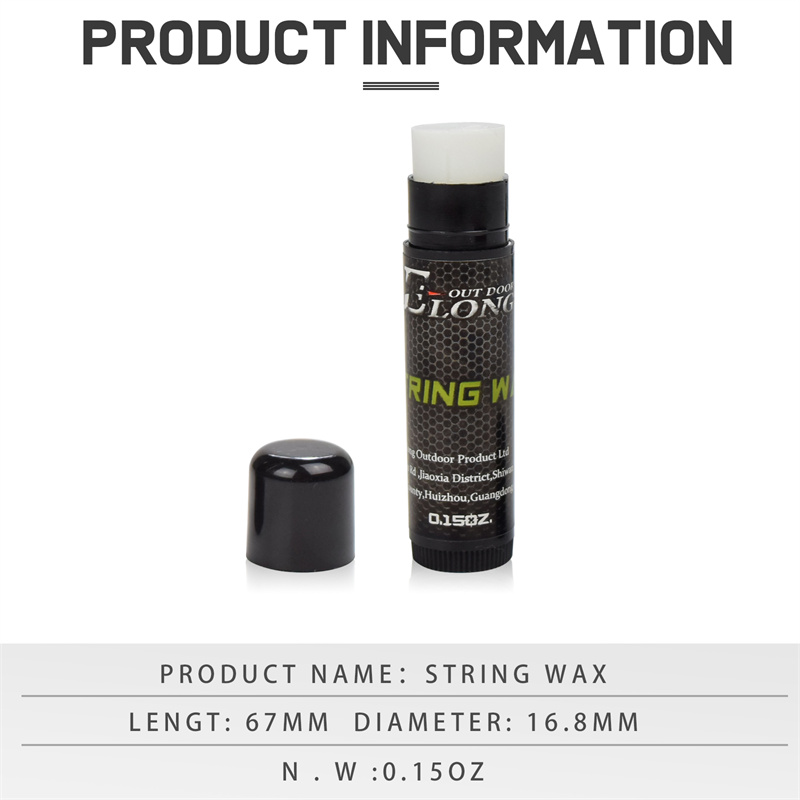 Elong Outdoor 28002 Bow String Wax Strings Ochrona Wodoodporna łucznictwo Łucznictwo Wosk Zmniejsz tarcie i zapobiegaj strzępom