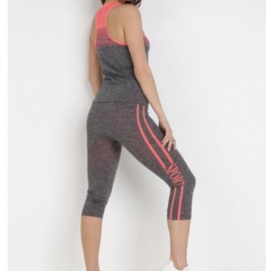 Czarno-pomarańczowy dres