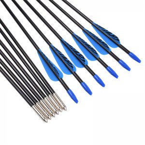 Elong Outdoor 110099 ID5mm 28inch włókna szklanego arrow Tiger wzór Vane łucznictwo strzelanie za pomocą