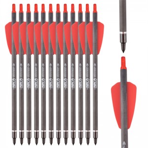 Nika Łucznictwo 113167-02 ID6.2mm 7.5 cala Śruby z włókna węglowego Plastikowe Nock Archery Strzelanie Cobra System ADder NR9 NRX