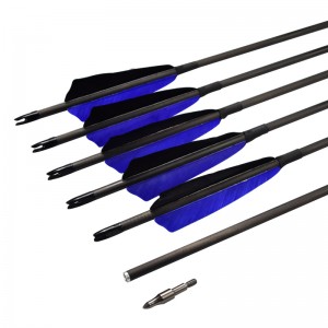 Elong Outdoor 114454 ID6.2mm SP500 30 cali włókna węglowa Strzałka Turcja Piórka łucznictwo strzelanie