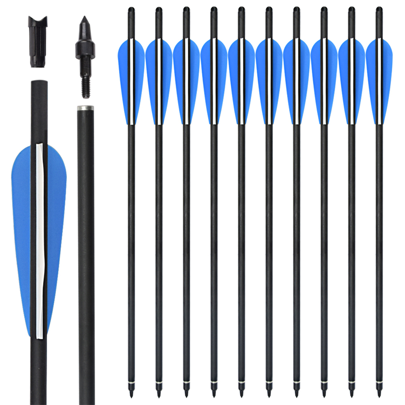 Elong Outdoor 110045 OD8.8mm 17 cali Rollfiberglass Bolt TPU Righs łucznictwo Łupki