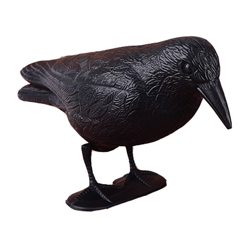 Guguluza Stand Full Body Flocking Crow Decoy Polowanie Plastikowe Black Cron Degails Hallows \\
