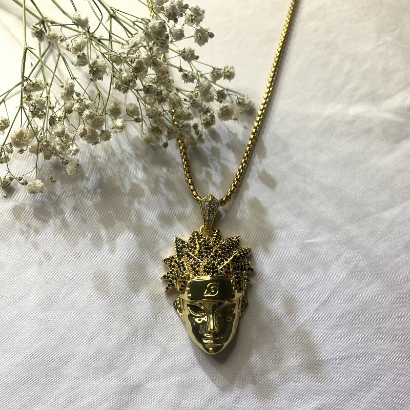 Trend Design Wysokiej Jakości Cyrkon Brass Łańcuch Naszyjnik Wisiorki Naszyjnik Fashion Postaci Pistolet