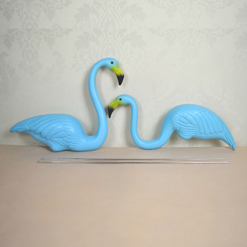 Symulacja Plastikowe Niebieskie Ptaki Flamingo Ogrodnictwo Dekoracje Zwierząt Dekoracje Zewnętrzne Dostawy