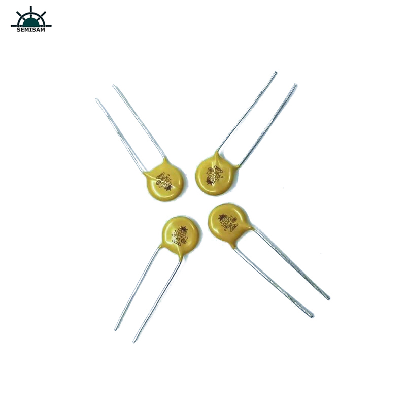 Oryginalny dostawca rezystora ODM Żółty silikon 10D221 średnica 10mm tlenek metalu MOP VARISTOR do zasilania