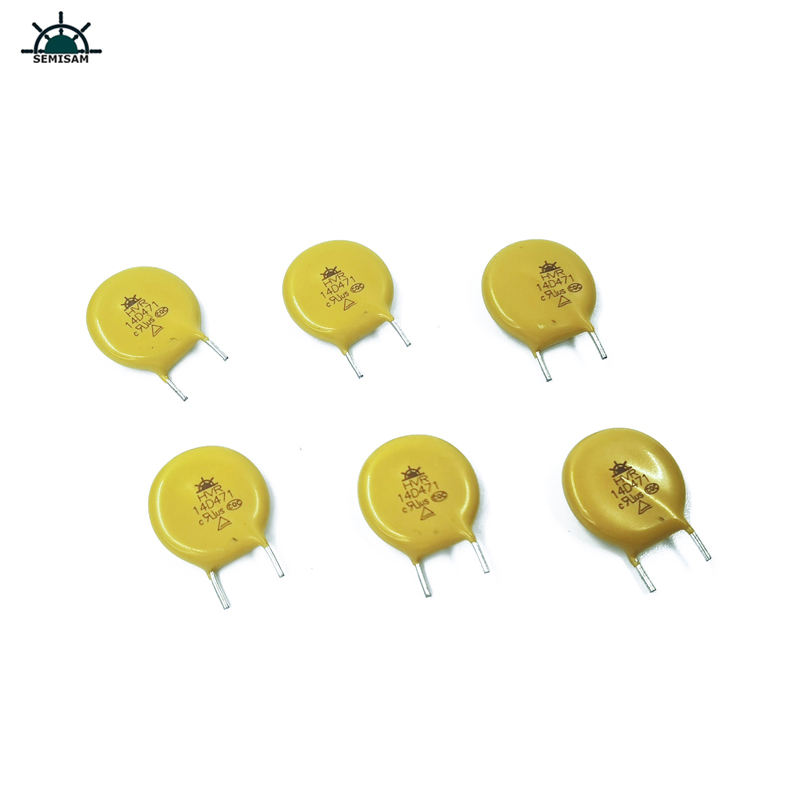 Producent Chiny Istniały produkty, żółty Cut Short Kink MOV Resistor14mm 14d471 470V Varistor MOV