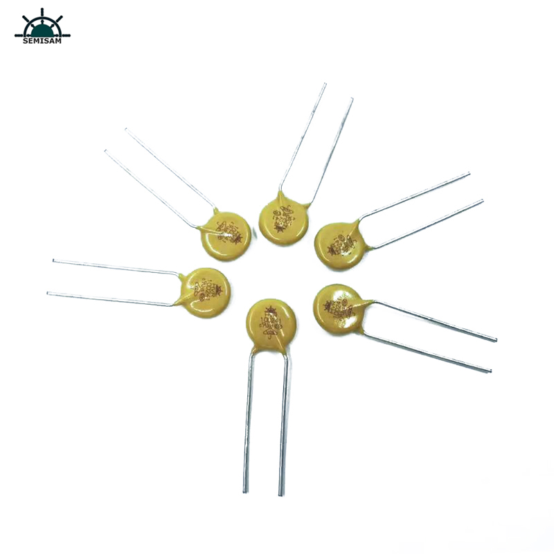 Chiny Opiernik Rezystor Dobrej Jakości Żółty Silicon 10D241 średnica 10mm tlenek metalu Varistor MOV dla PCB PCBA