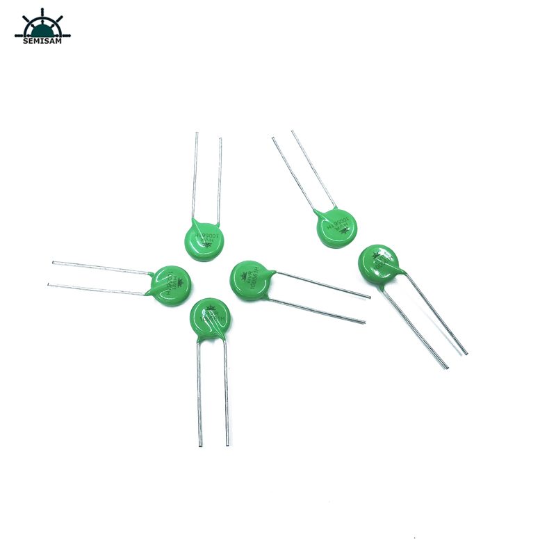 Chiny ODM Electronics Elements, Green Epoksyd Mov 10mm 10D561 560V warystory tlenek metalu MOV