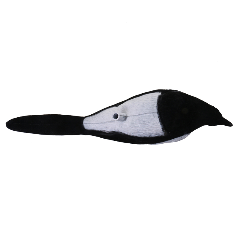 Plastic Flocked Magpie Decoy Bait Strzelca Pułapka Pułapka Polowanie Decoy Bird Do Outdoor Polowanie Akcesoria