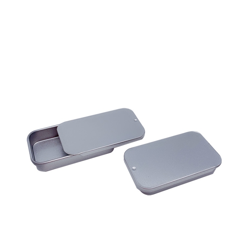 Prostokątne pudełko TIN (60 mm * 30mm * 11 mm) pudełko przesuwne