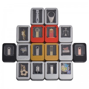 Chiny Hurtownie Grade Food Grade Małe prostokątne puszki puszek USB Flash Disk Cyna w magazynie (87 mm * 60 mm * 18mm)