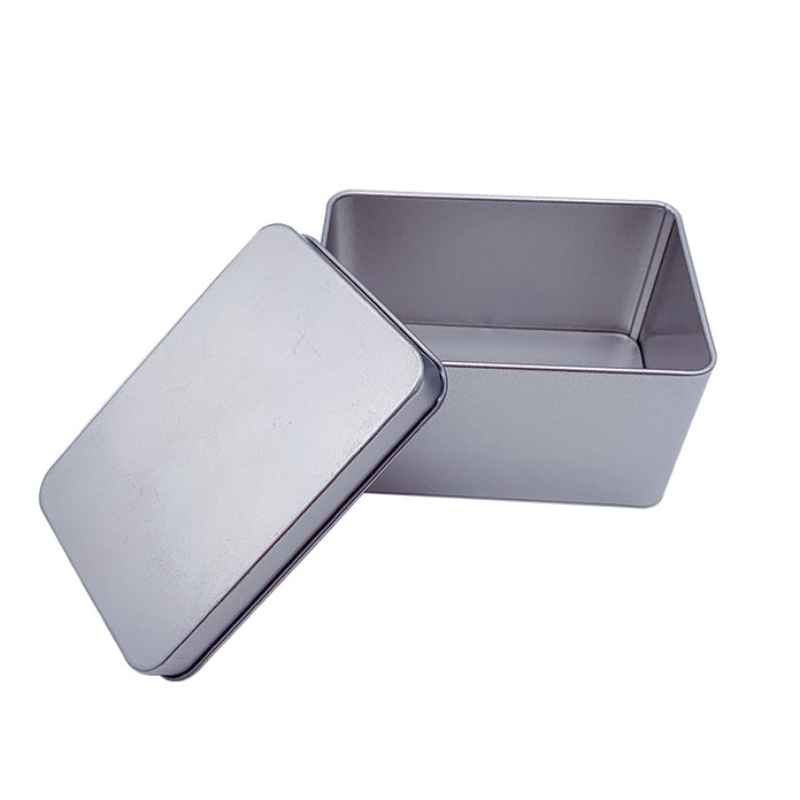 Kwadratowy Tinplate Tea Can, Matter Mated Food Materiał (107 mm * 70 mm * 60 mm)