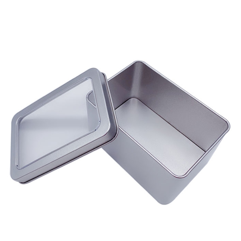 Kwadratowy Tinplate Tea Can, Matter Mated Food Materiał (107 mm * 70 mm * 60 mm)