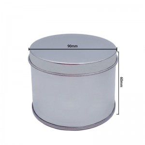 Fabryka sprzedaje cylindryczną górną pokrywę Can Can Cake Boxes Shavin N03; Mydło puszka (90 mm * 60 mm)