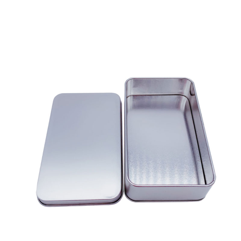 Frosted Tincate Box Elektroniczny Produkt Opakowanie Metalowe pudełko 135 * 80 * 35mm