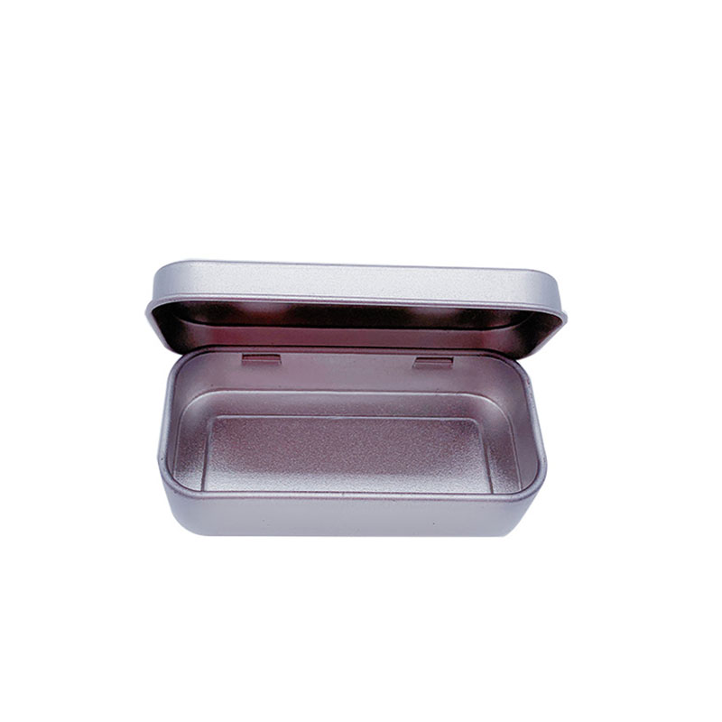 Frosted Małe metalowe pudełko Pudełko Tinplate Box z pokrywką 80 * 38 * 20mm
