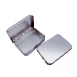 Odznaka z pokrywką Tinplate Box Frosted Small Tin Box 87 * 60 * 18mm
