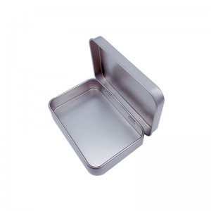 Odznaka z pokrywką Tinplate Box Frosted Small Tin Box 87 * 60 * 18mm