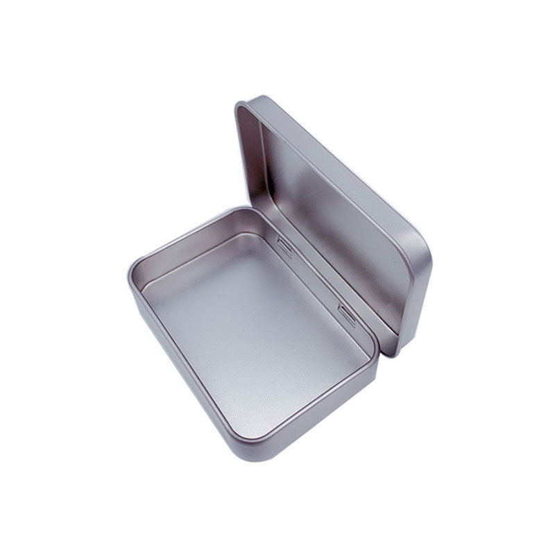 Odznaka z pokrywką Tinplate Box Frosted Small Tin Box 87 * 60 * 18mm