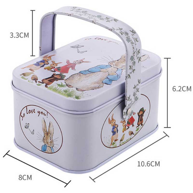 Cukierki Candy Candy Box Małe pudełko z uchwytem108 * 80 * 60mm