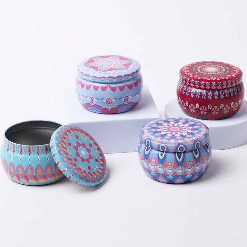 Świeca Słoik Mleczny Metal Can Candy Packaging Tin Can 77 * 50mm