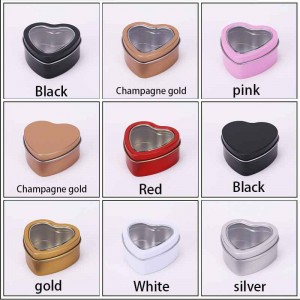 Moszunkowana cyna w kształcie serca CAN Metal Metal Can 60 * 59 * 27mm