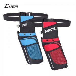 Nika Archery 430023 Łucznictwo Arrow Quiver Canvas Depozyt Strzałki Talii Wiszące Pojedyncze ramię do strzelania Akcesoria myśliwskie