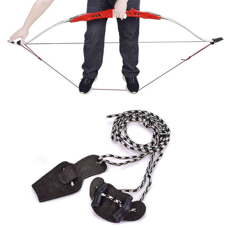 Nika Archery 454001 Bow Stringer Nylon Nl Leather Regulowane łucznictwo Recurve Ntradional Bow String Aid Practice
