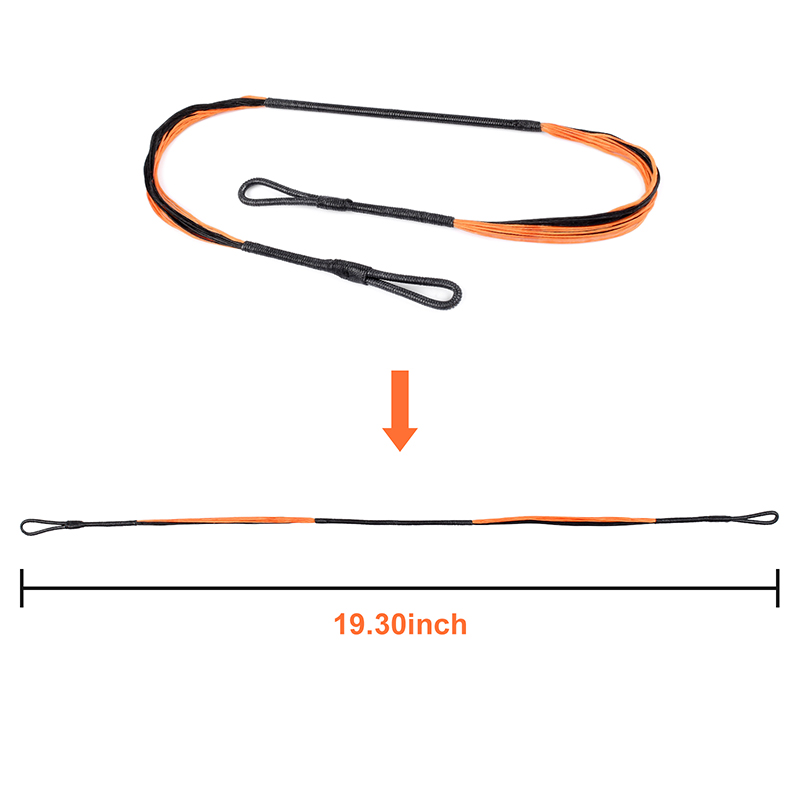 Elong Outdoor 280046-01 19.3inch 20 Strands Crossbow String Orange for Cobra System Adder Nr9