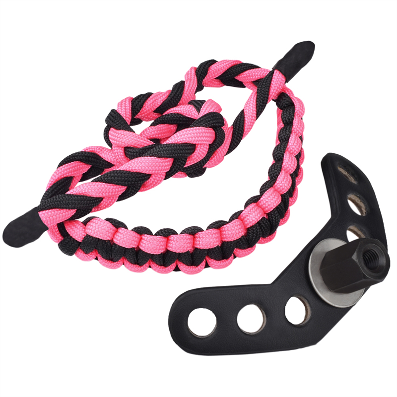 Elong Outdoor 470014 Wrist Sling Leather Metal Gromet Różowy do strzelania do łucznictwa