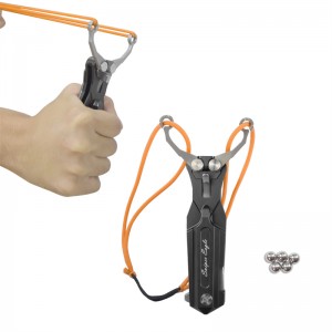 Elong Outdoor 360001 Wielofunkcyjny aluminiowy slingshot Składanynóż do przetrwaniana świeżym powietrzu i polowanie