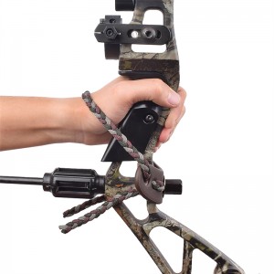 Elong Outdoor 470011 Wrist Sling Leather Metal Gret Grey Color do łucznictwa Związek Fotografowanie