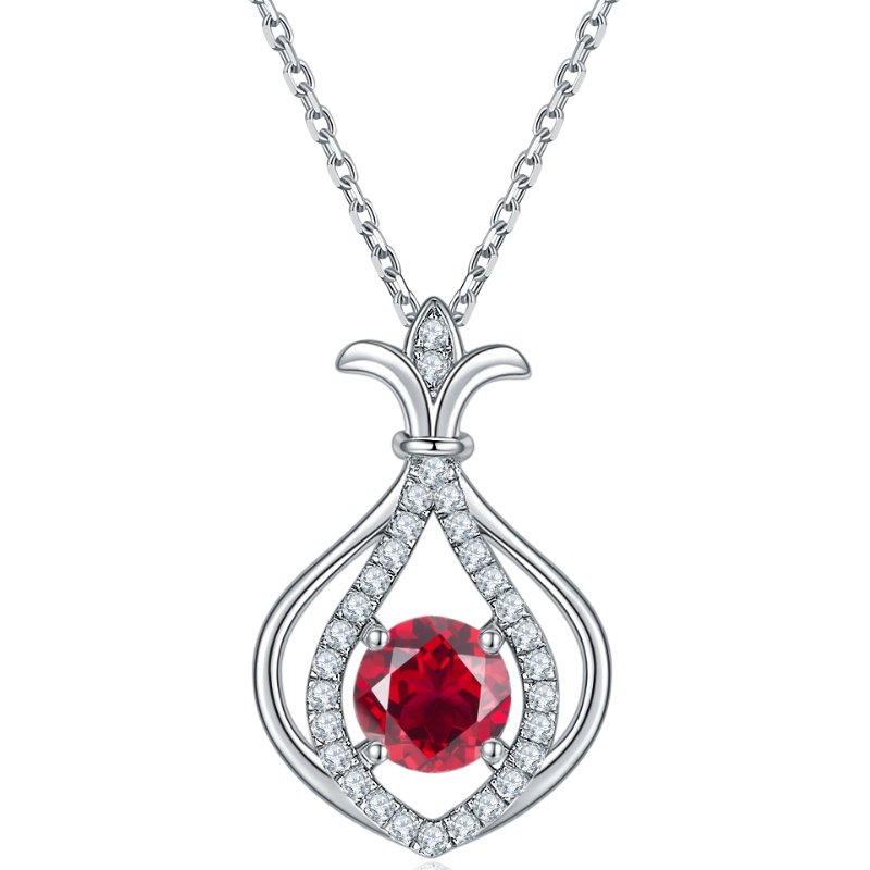 Nowa Biżuteria 925 Sterling Silver Rhod Plating Cubic Cyrkon Naszyjnik Dla Kobiet Prezent