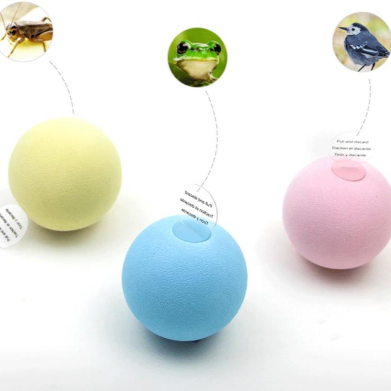 Amazon's New Pet Grawitacyjny Call Ball Cat Self-Hej Anti-Nudne Materiały Dokuczają Cat Stick Mint Ball Sound Toy
