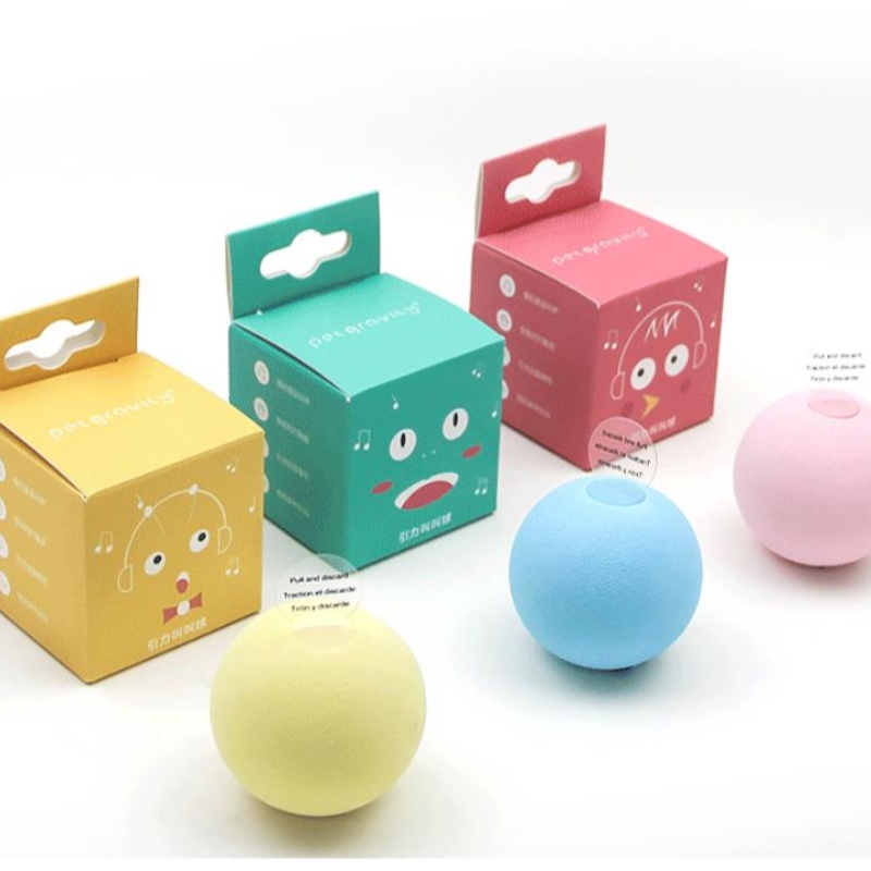 Amazon's New Pet Grawitacyjny Call Ball Cat Self-Hej Anti-Nudne Materiały Dokuczają Cat Stick Mint Ball Sound Toy